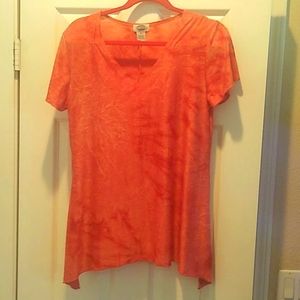 Sienna Grace M Short Sleeved Rust Top